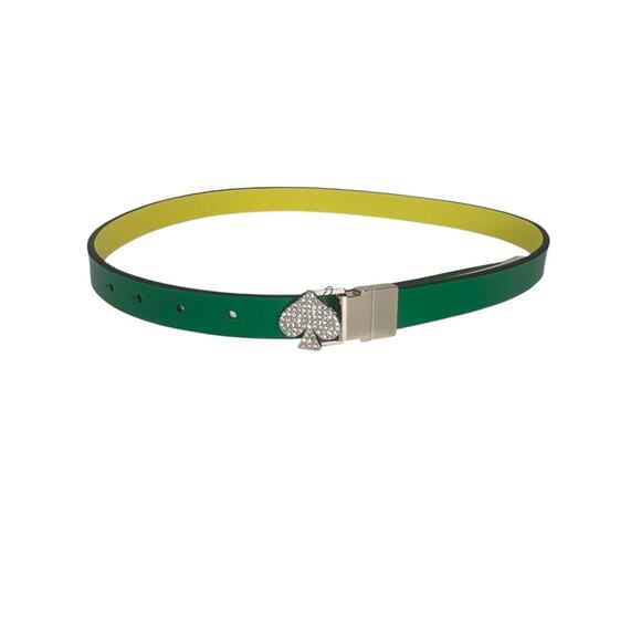 Kate Spade New York pavé spade reversible leather belt SMALL main image 5